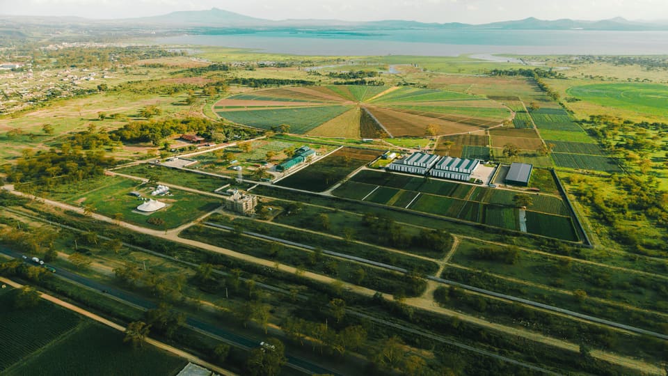Aerial view of Newvasha EPZ industrial park
